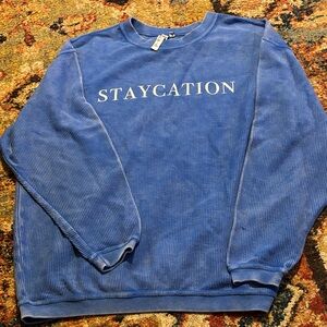 Blue Women’s “Staycation” Sweater